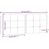 vidaXL Vzglavna stranica črna 137 cm umetno usnje, (21111227) | Shoptok.si