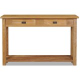 Maison Chic konzolna miza - miza ob steni iz trdne tikovine 120x30x80 cm, (21786185) Cene