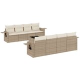  9-dijelni set vrtnih sofa s jastucima bež od poliratana | shoptok.hr