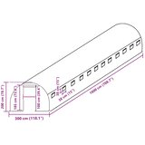  Zamjenski pokrov za plastenik (54 m²) 300x1800x200 cm zeleni | shoptok.hr