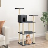 Penjalica za mačke sa stupovima za grebanje tamnosiva 118,5 cm | shoptok.hr