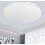 Nettlife moderna okrogla bela LED stropna svetilka 12W s senčnikom iz blaga, 3000K toplo bela, za dnevno sobo, spalnico, (22111214) | Shoptok.si