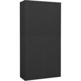  Uredski ormarić antracit 90x40x180 cm čelik i kaljeno staklo | shoptok.hr