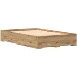  Postelja z predali Artisan Oak 120x200 cm Inženirski les, (22051139) | Shoptok.si