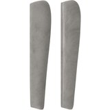  Vzglavje z ušesi svetlo sivo 83x23x118/128 cm žamet, (20794465) | Shoptok.si