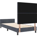  temno siva postelja 90x190 cm žamet | Shoptok.si