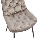 Livetastic STOL, les, kovina, tekstil siva | Shoptok.si