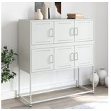 vidaXL Komoda ružičasta 100 5x39x107 cm hladno valjani čelik | shoptok.hr