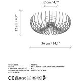 Opviq Luster Karsortel-N-641-1, 36x36x12cm, IP20, zlatna | Eponuda.ba