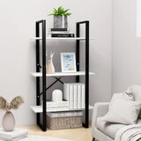 vidaXL Regal s policami bel 60x30x105 cm iverna plošča Cene