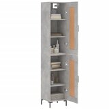  Visoka komoda siva betona 34,5x34x180 cm od konstruiranog drva Slike