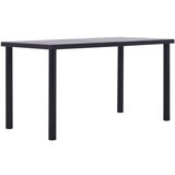 Furnova Jedilna miza črna in betonsko siva 140x70x75 cm mediapan, (21946587) | Shoptok.si