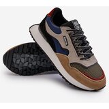 Big Star Men's Big Star Memory Foam System Sneakers Beige-Blue | ePonuda.com