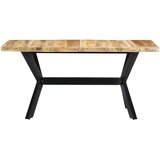  Blagovaonski stol od grubog masivnog drva manga 160x80x75 cm | shoptok.hr