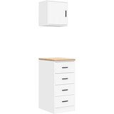  Garažni ormarići 2 kom bijeli od konstruiranog drva | shoptok.hr
