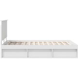  Konstrukcija postelje Bela 120 x 200 cm Masivno borovo les, (5000103499) | Shoptok.si