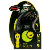 Flexi CLASSIC, TRAK,S, 5M, DO 15KG, NEON | Shoptok.si