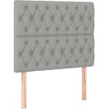  Okvir kreveta bez madraca svjetlosivi 100x200 cm od tkanine | shoptok.hr