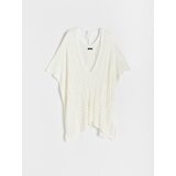 Reserved - Rupičasti pončo - krem | shoptok.hr
