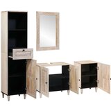 vidaXL Set namještaja za kupaonicu Zidne 4 pcs Bijelo 38 x 33 x 160 cm | shoptok.hr