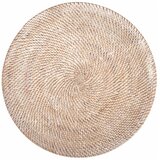 Tiseco Home Studio Bijeli podmetač od ratana, ⌀ 36 cm | Shoptok.si