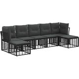  Set vanjskih sofa 8 kom. i tamno siva Poliester | shoptok.hr