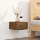  Zidni noćni ormarići 2 kom dimljenog hrasta 35x35x20 cm | shoptok.hr