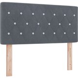 vidaXL Naslon za glavu s kristalnim gumbima, tamno sivi 90 cm, baršun | shoptok.hr