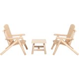 The Living Store Vrtna sedežna garnitura 3-delna trdna smrekovina - Vrtna Sedežna Garnitura, (21425146) | Shoptok.si