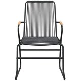  Vrtna garnitura - 5-dijelni vrtni blagovaonski set od PVC ratana crni - 4 | shoptok.hr