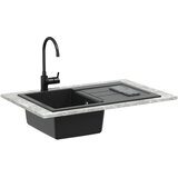  Umivaonik Crna 780 x 500 mm 80% kvarc i 20% smola | shoptok.hr