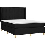  Krevet s oprugama i madracem crni 140x200 cm od tkanine | shoptok.hr