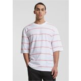 Urban Classics Men's striped T-shirt with oversized sleeves white/pink Cijene