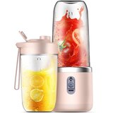 INF Prenosni polnilni mešalnik za sok 6 rezil 400ml z enim pokrovom Pink, (5000312528) | Shoptok.si