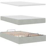  Okvir kreveta s madraca svijetlosivi 120x200cm baršunasti | shoptok.hr
