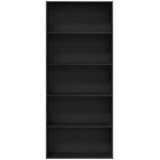  Ormar za knjige crni hrast 80x30x189 cm inženjerski drvo | shoptok.hr