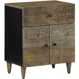 vidaXL Noćni ormarić svijetlo sivi 50x33x60 cm Puno drvo Mango Cijene
