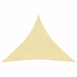 The Living Store Senčno jadro 160 g/m² bež 6x6x6 m HDPE - Senčno Jadro, (21630984) | Shoptok.si
