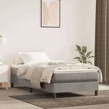 Box spring krevet s madracem svjetlosivi 100x200 cm baršunasti Cijene