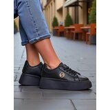 Resti Women's Perseida platform sneakers black eco-leather | ePonuda.com