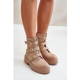 Boto Warm Women's Ankle Boots With Decoration Beige Ciascia | ePonuda.com