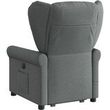  Električni masažni naslonjač na podizanje od tkanine tamnosivi | shoptok.hr