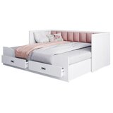  Dječji tapicirani krevet Hermes na razvlačenje - 200x80 cm rozi | shoptok.hr