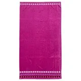 Ručnik za plažu jednobojni rozi 90x170 cm