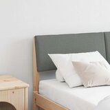 vidaXL Tapecirani uzglavlje Tamno siva 140 cm Čvrsto borovo drvo | shoptok.hr