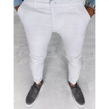 DStreet Men's smooth chino trousers white | shoptok.hr