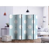 Artgeist PARAVAN 225/172/3 cm bela, pastelno modra | Shoptok.si