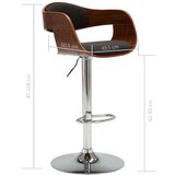 Barska Barski stolček siv ukrivljen les in blago, (20624449) | Shoptok.si