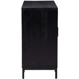 vidaXL Komoda črna 75x35x70 cm trdna reciklirana borovina | Shoptok.si