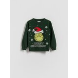 Reserved Božićni džemper Grinch - zelena Cijene